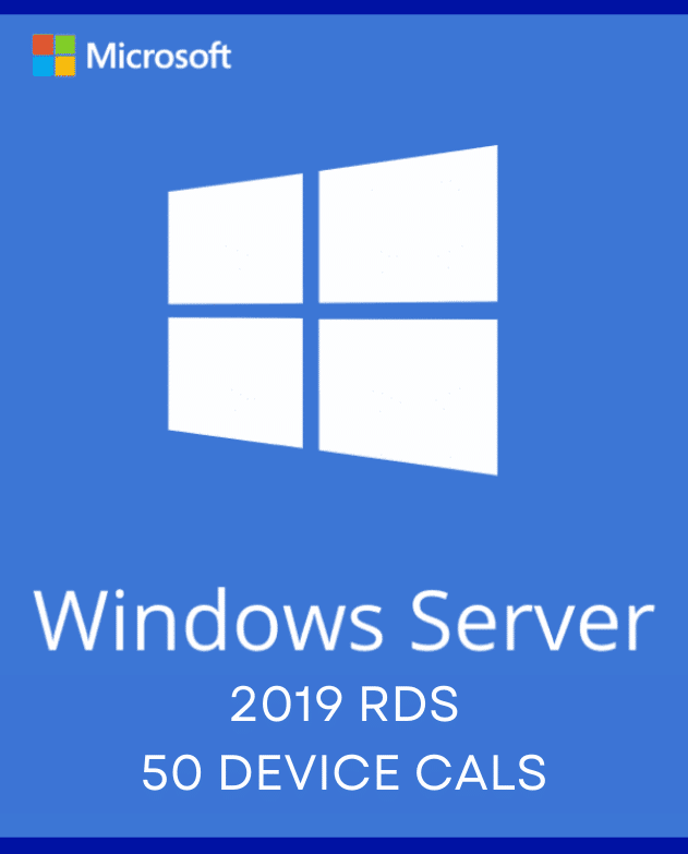 Windows Server 2019 RDS – 50 Device CALs Certificate