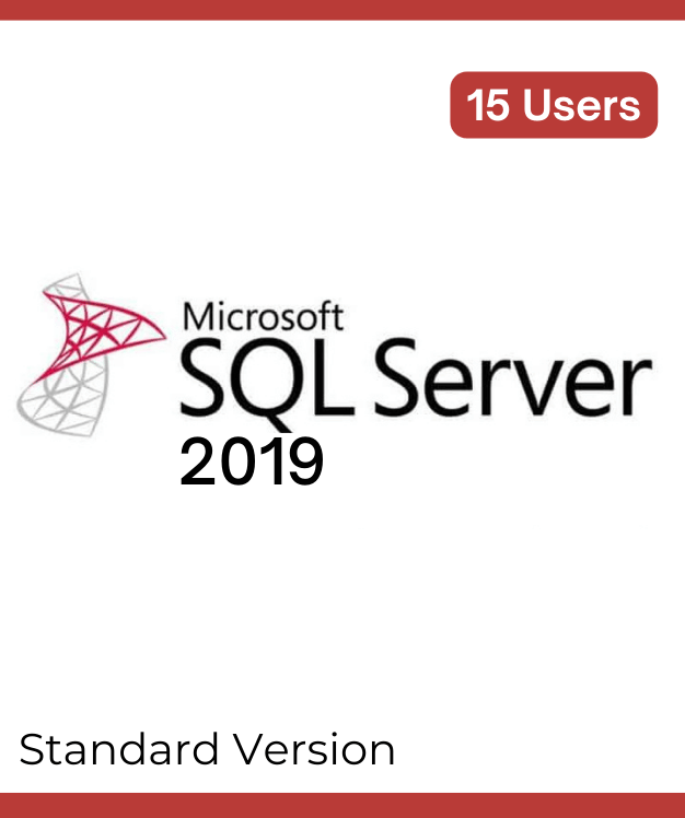 SQL Server 2019 Standard License – 15 Users