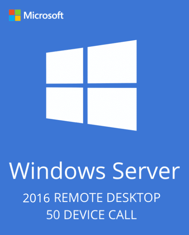 Windows Server 2016 Remote Desktop Services – 50 User CALs Certificate